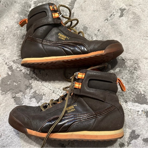 Puma Roma Boots VFG-0707 Brown Womans size 8